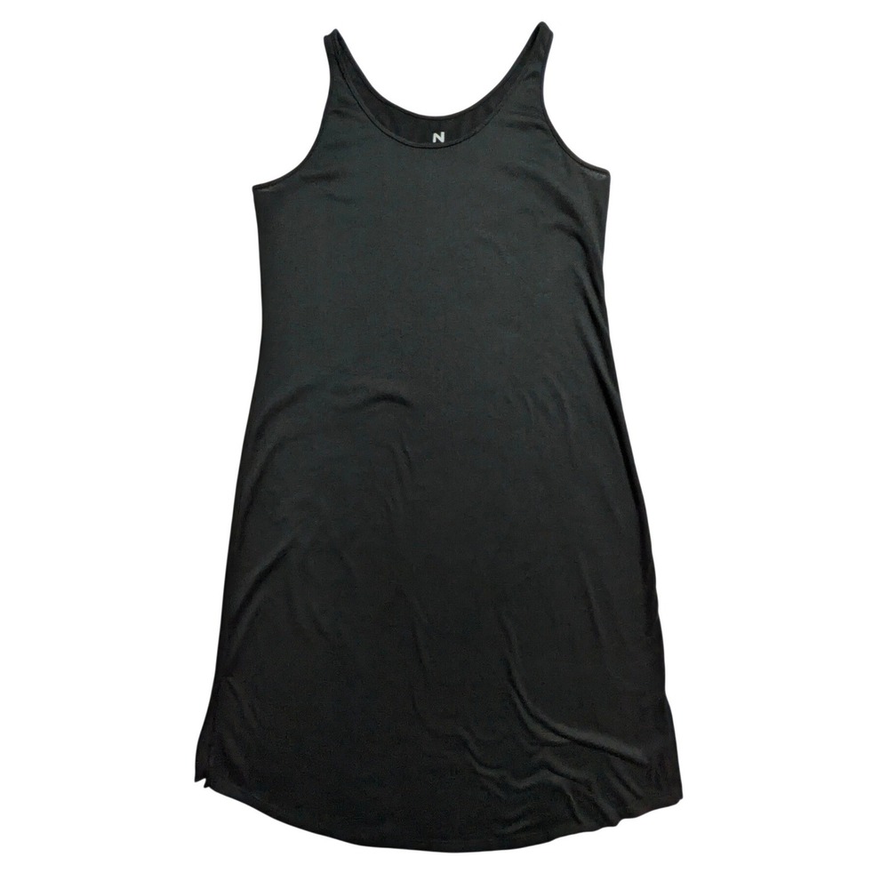 Natori Black Tank Shift Dress Sleeveless Stretch Knit Womens‎ Small Minimalist